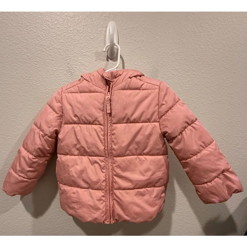 THE CHILDRENS PLACE Toddler Girls Hooded Winter Puffer Pink Jacket